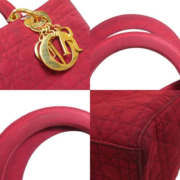 Christian Dior Handbag Nylon Material Red - Picture 8 of 9
